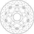 Brembo Serie Oro flytande bromsskiva - Bromsskivor - D88221 - 1