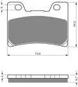 GOLDFREN Bromsbelägg 045 Ceramic Carbon - Bromsbelägg - D26451 - 1