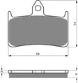GOLDFREN Bromsbelägg 069 Ceramic carbon - Bromsbelägg - D26471 - 1