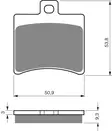GOLDFREN Bromsbelägg 150 Ceramic carbon - Bromsbelägg - D26531 - 1