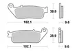Sbs Bromsklossats Ceramic - Bromsbelägg - D113851 - 1