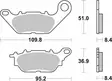 Sbs Bromsklossats Ceramic - Bromsbelägg - D131091 - 2