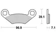 Sbs Bromsklossats Racing Sintered - Bromsbelägg - D113801 - 1
