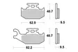 Sbs Bromsklossats Racing Sintered - Bromsbelägg - D113911 - 1