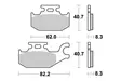 Sbs Bromsklossats Racing Sintered - Bromsbelägg - D113971 - 1