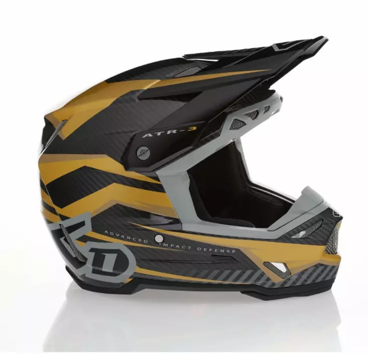 6D Helmet ATR-3 Rival Gloss Gold FIM - Crosshjälmar - D527531 - 1