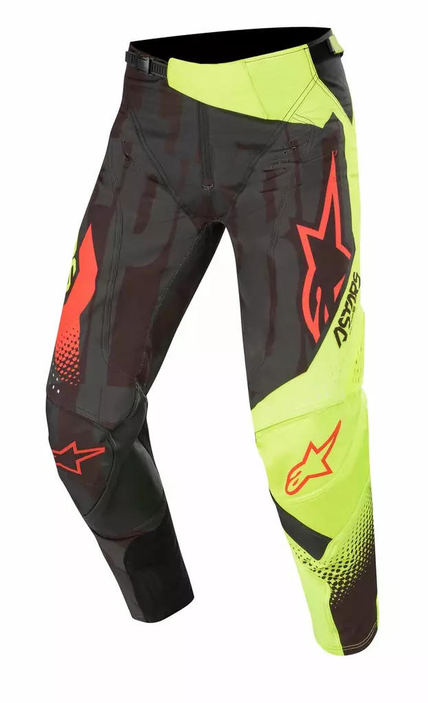 Alpinestars Techstar Factory Byxor Svart/Gul Fluo/Röd - MC Kläder - 75271 - 1