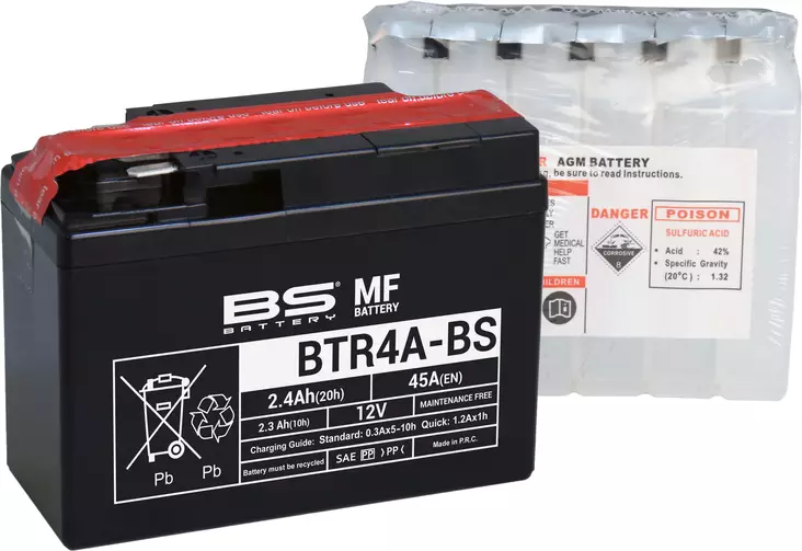 BS Batteri BTR4A-BS MF (cp) Mainteance F - MC Universaldelar och Verktyg - D151251 - 1