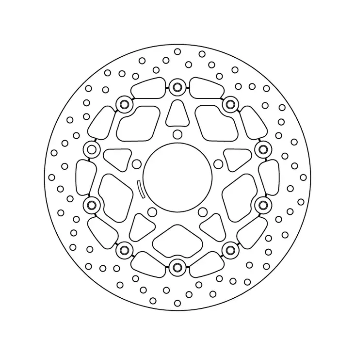 Brembo Serie Oro Bromsskiva floating - Bromsskivor - D6331 - 1