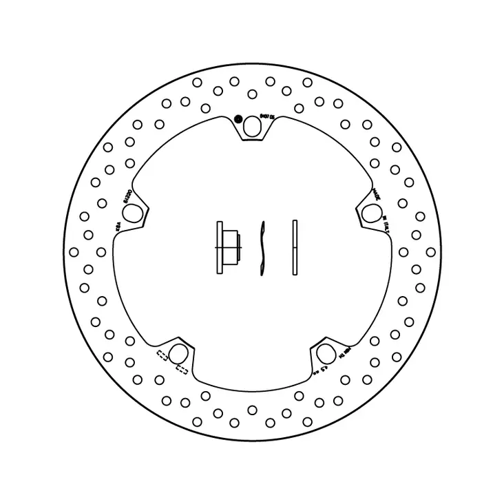 Brembo Serie Oro bromsskiva - Bromsskivor - D6231 - 1