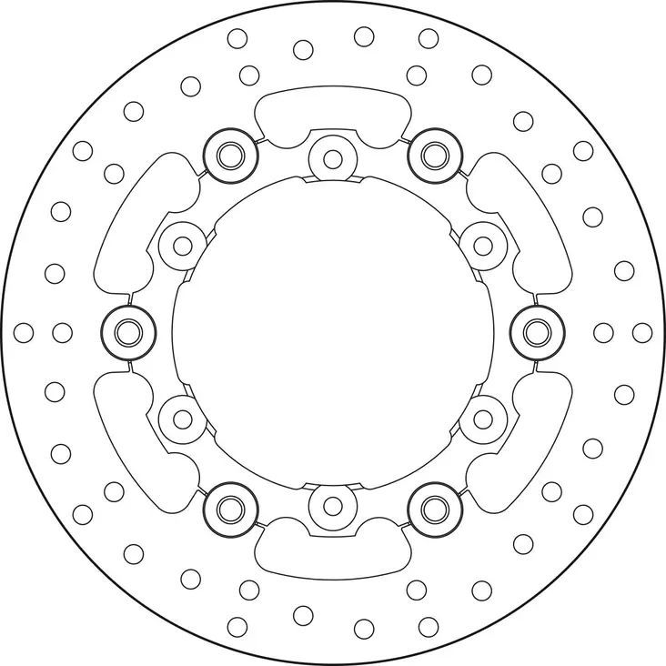 Brembo Serie Oro flytande bromsskiva - Bromsskivor - D88201 - 1