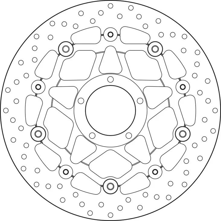 Brembo Serie Oro flytande bromsskiva - Bromsskivor - D88221 - 1