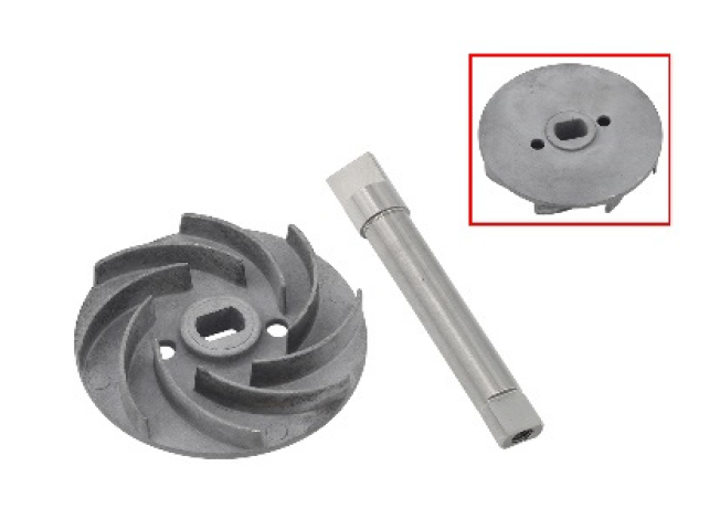 Bronco Vattenpumpsaxel med impeller - Övriga motordelar - D380391 - 1
