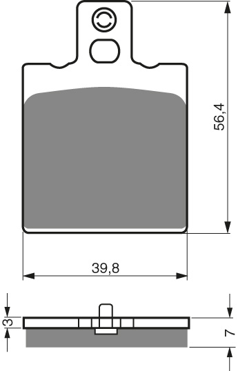 GOLDFREN Bromsbelägg 038 Ceramic Carbon - Bromsbelägg - D19271 - 1