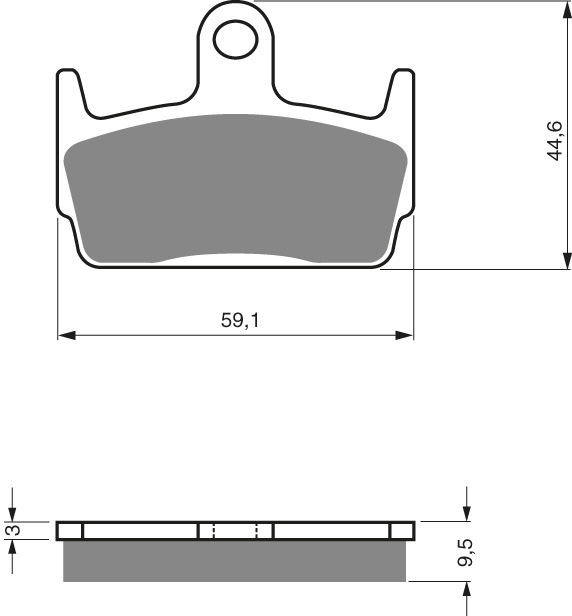 GOLDFREN Bromsbelägg 131 Ceramic carbon - Bromsbelägg - D26511 - 1