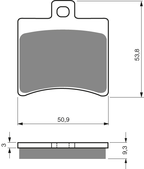 GOLDFREN Bromsbelägg 150 Ceramic carbon - Bromsbelägg - D26531 - 1