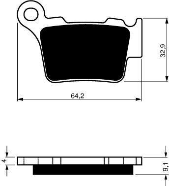 GOLDFREN Bromsbelägg 191 Ceramic Carbon - Bromsbelägg - D19311 - 1