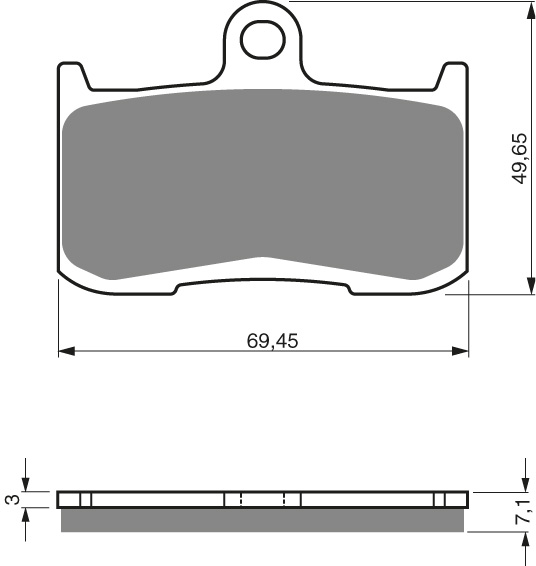 GOLDFREN Bromsbelägg 207 Ceramic Carbon - Bromsbelägg - D26561 - 1