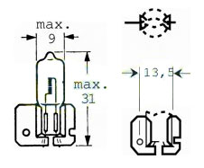 Glödlampa H2 12v 55w x511 - Glödlampor - D475651 - 1