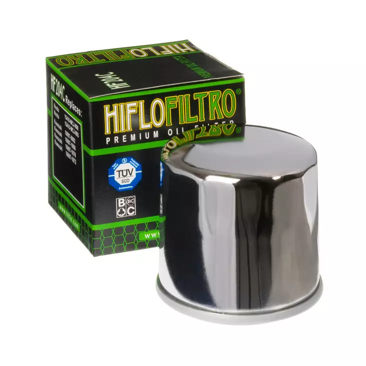 HiFlo oljefilter HF204C Krom - Oljefilter - D4391 - 1
