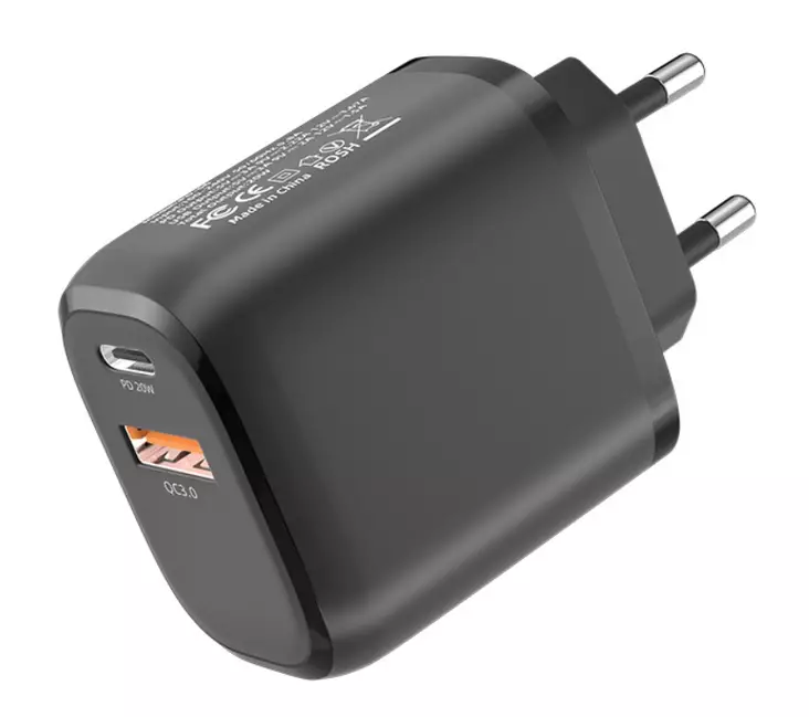 Hyper Snabbladdare PD/QC 20W USB-C & USB - Hjälmlysen - D420031 - 1