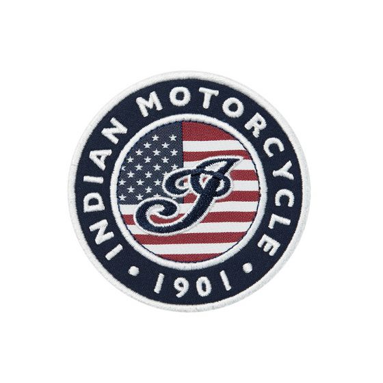 INDIAN USA FLAG LOGO PATCH - MC Kläder - 75541 - 1