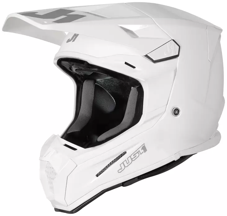 Just1 Hjälm J-22 F Solid Vit Gloss - Crosshjälmar - D429131 - 1