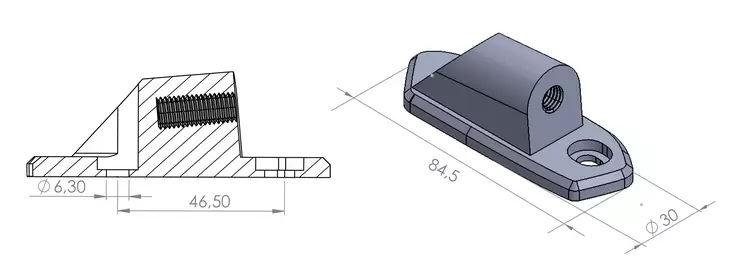 Puig Adapter Left Side Hi-Tech IIiIiiF1G - Bultar & Bultserier - D186381 - 1