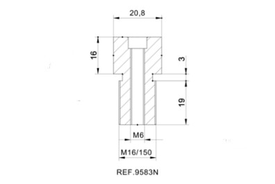 Puig Adapter Rear Mirror Hi-Tech Iv Mode - Speglar - D186551 - 1
