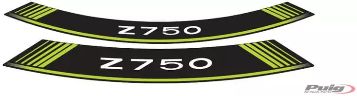 Puig Kit 8 Rim Strips Z750 C/Green - Fälgdekaler - D182471 - 1