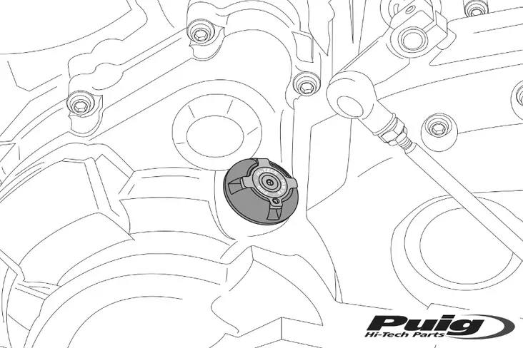 Puig Plug Oil Carter Honda C/Blue - Övriga Motordelar - D427321 - 1