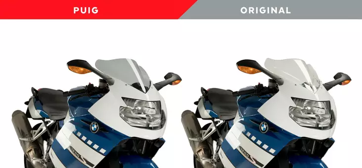 Puig Racing Screen Bmw K1200S 04-08/K130 - Vindskydd - D395001 - 1