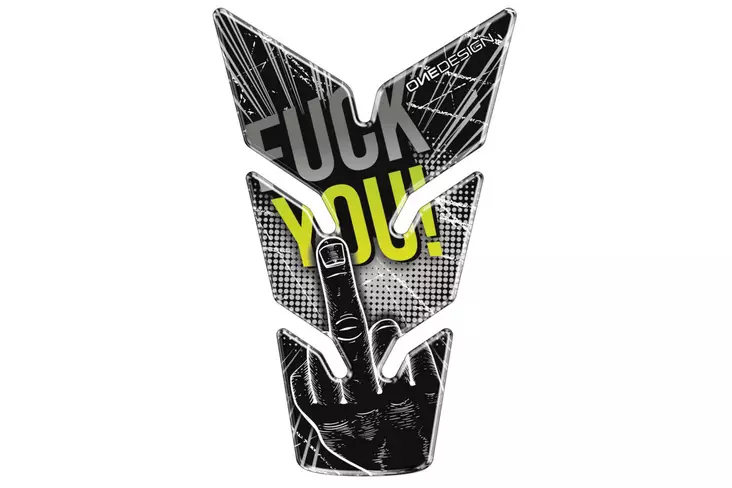 Puig Tank Pad Skull F-You C/Black - Tankskydd - D427261 - 1