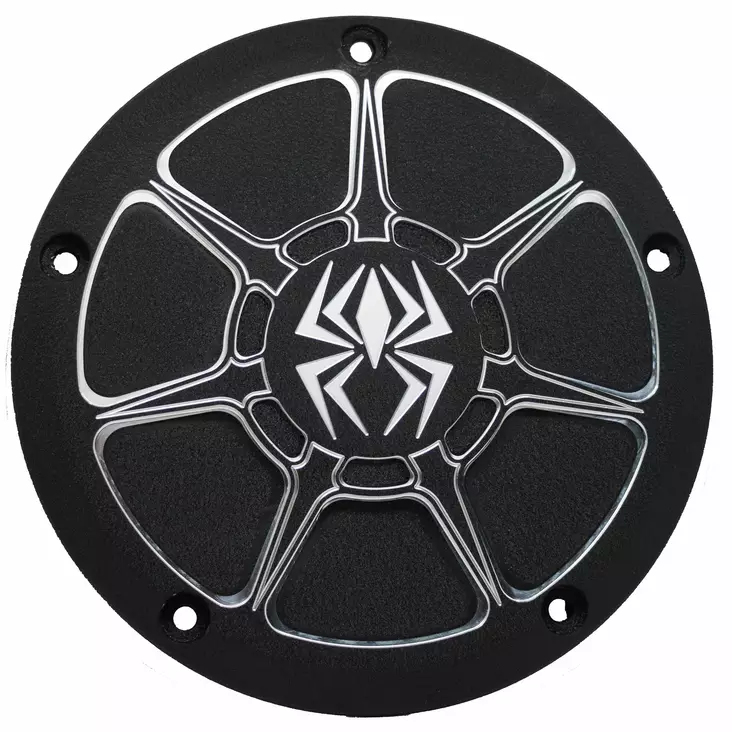 Rekluse Derby Cover - Black Wrinkle - H- - Övriga Motordelar - D344351 - 1