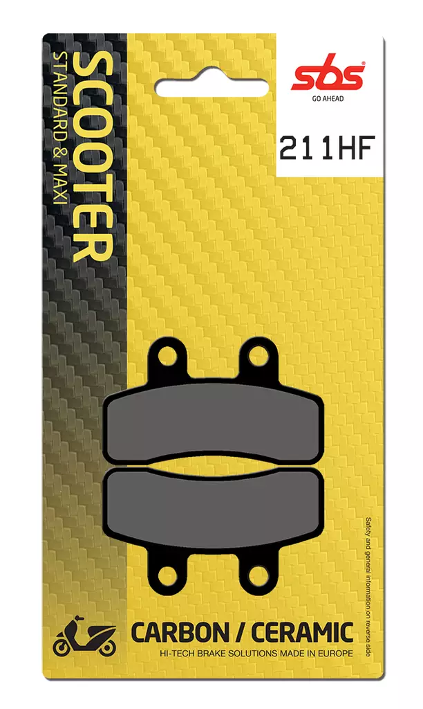 Sbs Bromsklossats Ceramic - Bromsbackar - D106721 - 0
