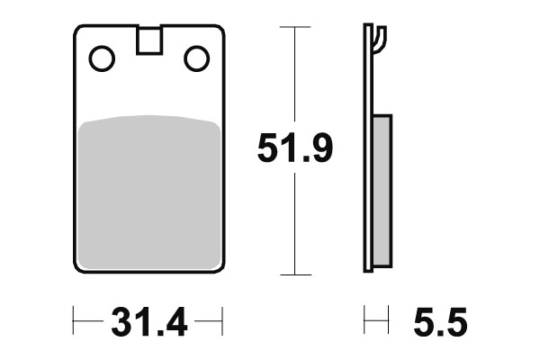 Sbs Bromsklossats Ceramic - Bromsbelägg - D113761 - 1