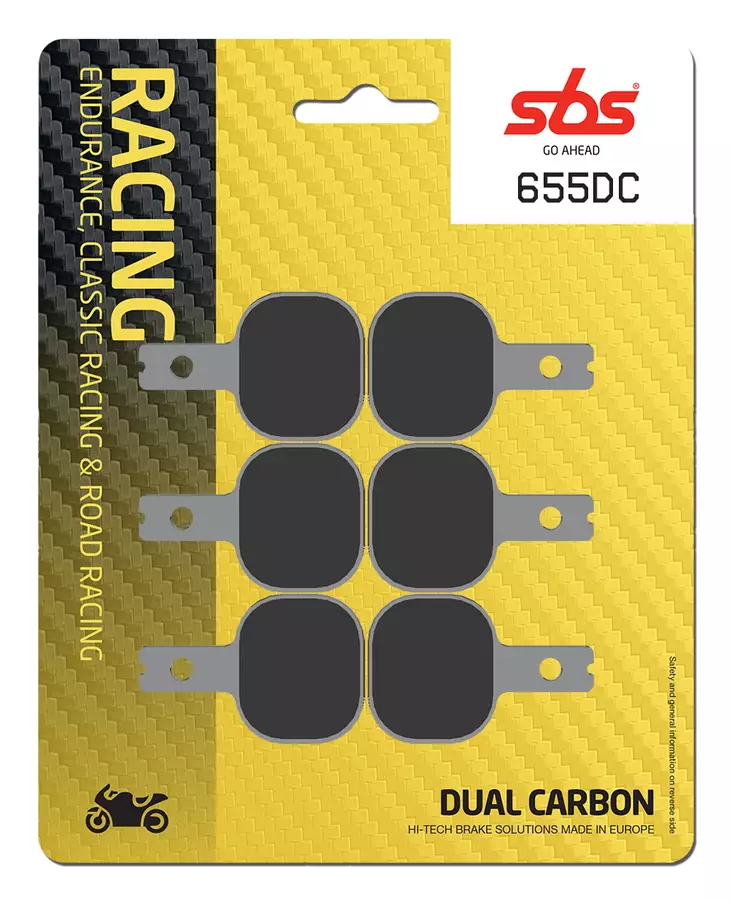 Sbs Bromsklossats Dual Carbon - Bromsbelägg - D106921 - 0