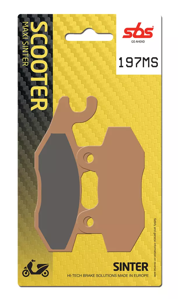 Sbs Bromsklossats Maxi Sinter - Bromsbelägg - D106651 - 1