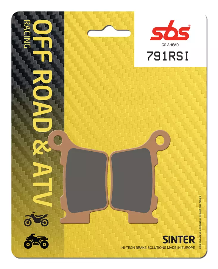 Sbs Bromsklossats Racing Sintered - Bromsbelägg - D107051 - 0