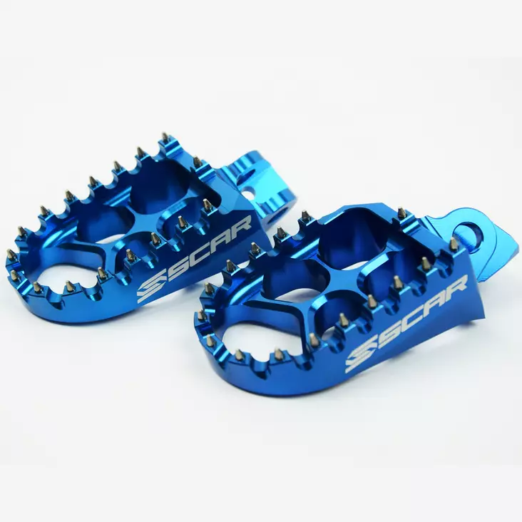Scar Evolution Footpegs - Kawasaki Blue - Fotpinnar - D156041 - 1