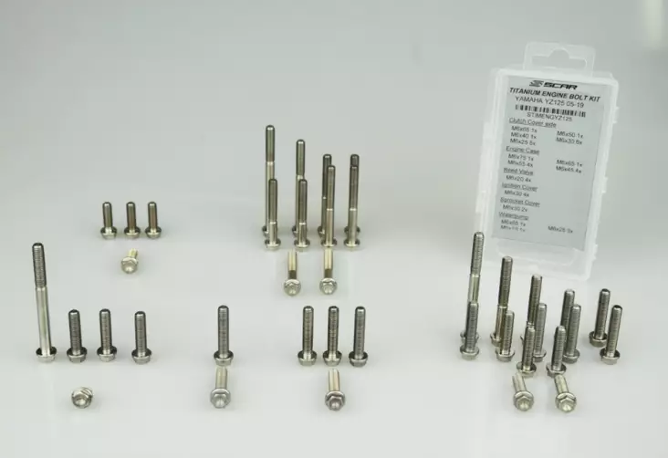 Scar Titanium Engine bolt kit 250EXCF 35 - Bultar & Bultserier - D461041 - 1