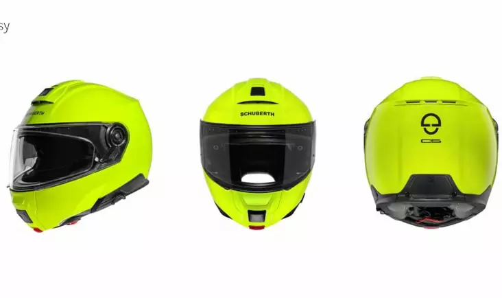 Schuberth Hjälm C5 fluo Gul - Öppna/Öppningsbara hjälmar - D399901 - 1
