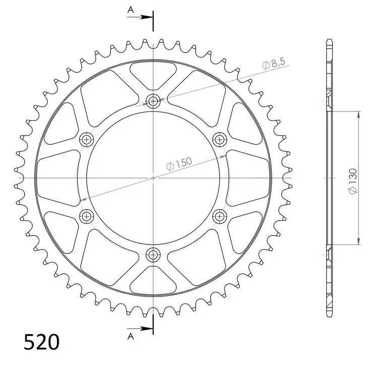 Supersprox Bakdrev Stål 251.51 - Bakdrev - D102031 - 1