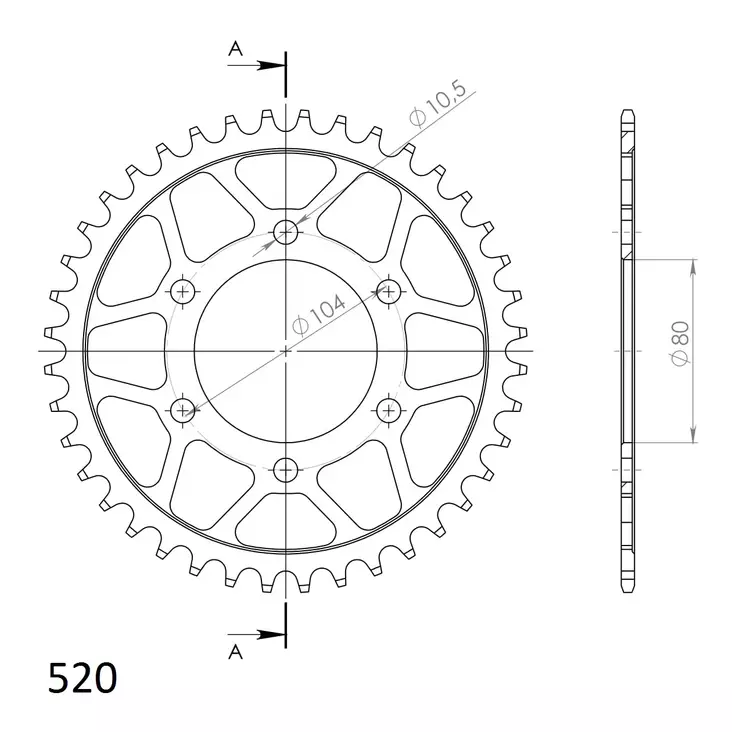 Supersprox Bakdrev Stål 478.43 - Bakdrev - D7091 - 1