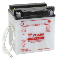 Yuasa Batteri, YB10L-B2 (CP) Inkl syra ( - MC Universaldelar och Verktyg - D2691 - 1