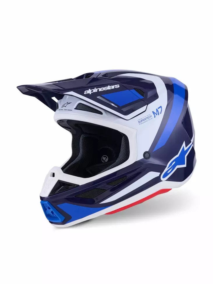 Alpinestars Hjälm S-M7 Rise Blå/Vit - Crosshjälmar - D494051 - 1