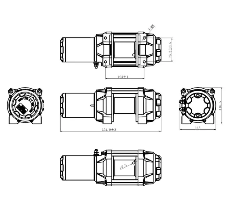 Bronco HDQS Vinsch 3500 syntetisk lina - Vinschar - D492591 - 1