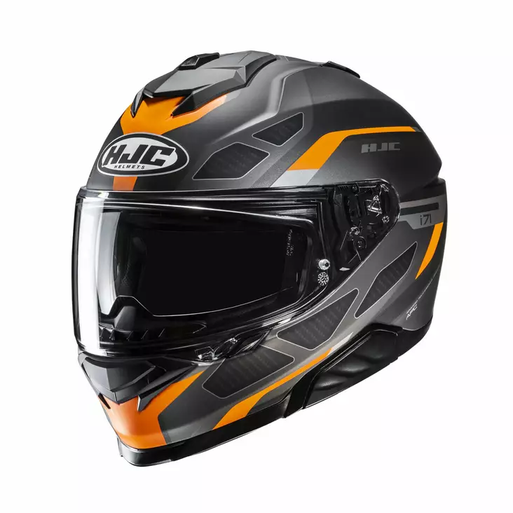 HJC Helmet i71 Zest Svart/Orange MC7SF - Integralhjälm - D508711 - 1