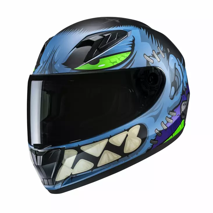 HJC Helmet Y10 Frank Junior Blå/Svart MC - Juniorhjälmar - D509041 - 1