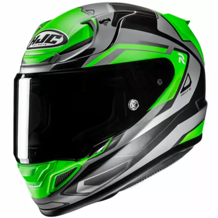 HJC Hjälm RPHA 12 Brels Fluo Grön/Grå MC - Integralhjälm - D484601 - 1